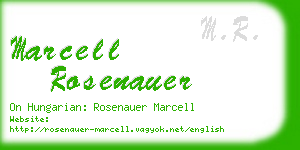 marcell rosenauer business card